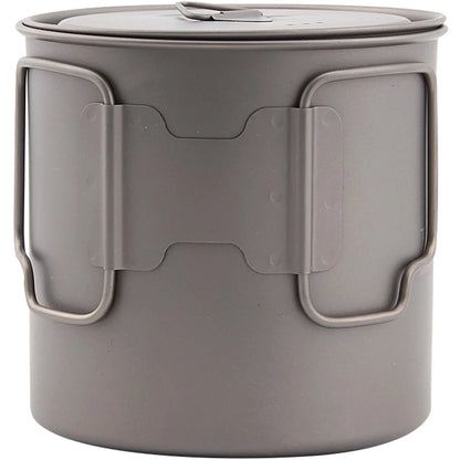 Light Titanium 650Ml Outdoor Camping Cook Pot POT-650-L