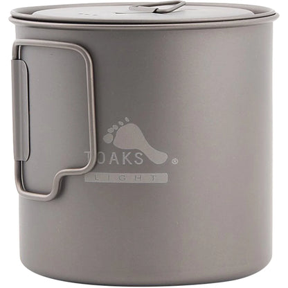 Light Titanium 650Ml Outdoor Camping Cook Pot POT-650-L